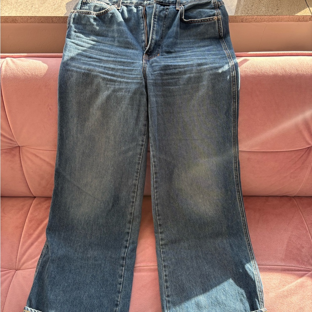 Veronica Beard high-rise wide leg jeans in Rebel stone - Picture 6 of 10